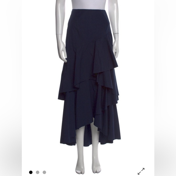 Alice & Olivia navy long skirt size 6 like new condition - Picture 1 of 4